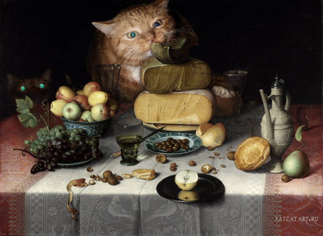 Floris van Dijck, Still Life with Cheeses