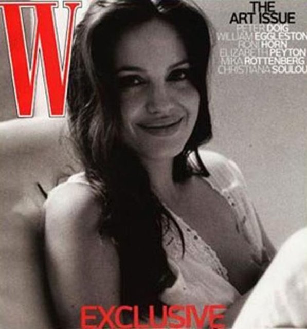 Angelina Jolie, ikiz bebeklerinden birini emzirirken dergi kapağına poz vermişti.