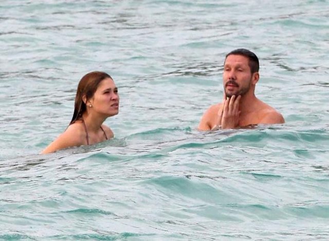 İşte Diego Simeone ve Sevgilisinin Karayipler tatilinden görüntüler...