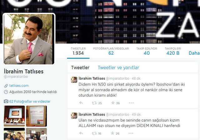 "Ulan ne vicdansızmışım be ! Senin de canın sağolsun kızım... 'ALLAHIM razı olsun' ne diyeyim DİDEM KINALI...