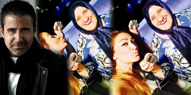 Yemek yemeyi bekleyen konuklar masalarında sadece alkollü içecek ve kuruyemiş buldu. Hamile olan gelin Kirer'in belirginleşen karnı iyice dikkat çekti.