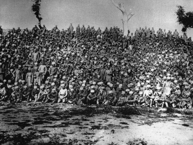 Türk askerinin Çanakkale Cephesi'ndeki mücadelesinden bir kare