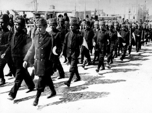 Türk askerinin Çanakkale Cephesi'ndeki mücadelesinden bir kare