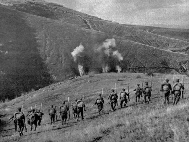 Türk askerinin Makedonya Cephesi'ndeki mücadelesinden bir kare
