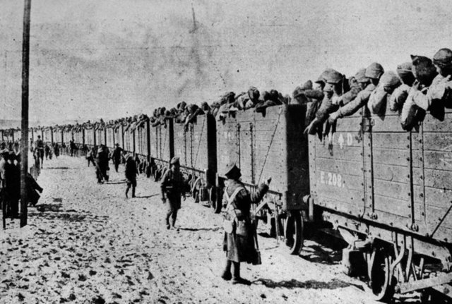 Türk askerinin Çanakkale Cephesi'ndeki mücadelesinden bir kare