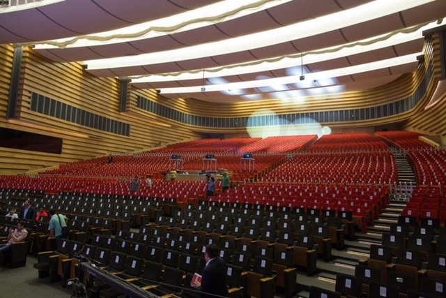 Tören için Ankara'nın en büyük salonu olan ATO Congresium seçildi.