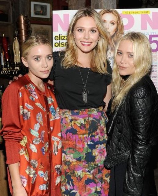 Elizabeth Olsen'ın ikiz ablaları Mary-Kate ve Ashley Olsen.