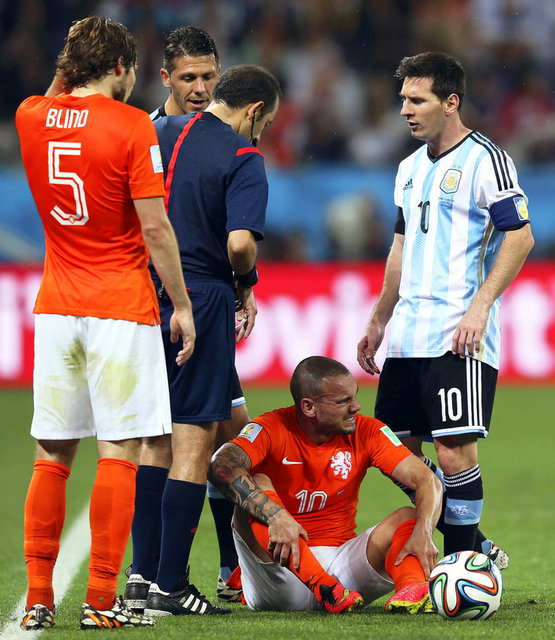 Arjantin-Hollanda maçının penaltılarında ilginç bir an yaşandı.