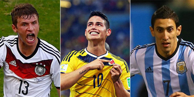 2014 Dünya Kupası'nın ardından FIFA'nın yaptığı anketle turnuvanın rüya takımı belirlendi.