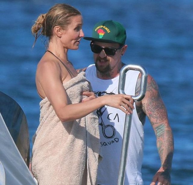 Ünlü oyuncu Cameron Diaz'ın tatili tam gaz devam ediyor.