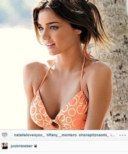 Justin Bieber, bu tartışmanın ardından Bloom'un eski eşi Miranda Kerr'ın bu fotoğrafını Instagram sayfasında paylaşmış bir süre sonra da silmişti.
