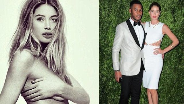 Ünlü manken Doutzen Kroes, eşi Sunnery James ile ikinci bebeklerini bekledikleri dönemde böyle poz verdi.