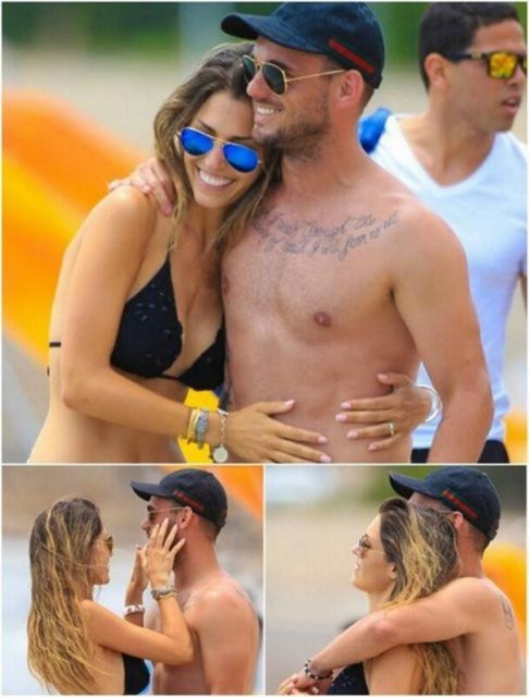 Wesley Sneijder - Yolanthe Cabau