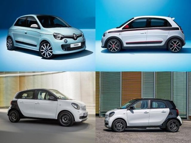 Renault Twingo ve Smart ForFour -