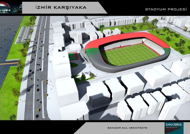 Toplam 27 bin 750 bin metrekarelik arsa alanına sahip stat 12 bin 408 metrekare üzerine inşa edilecek.