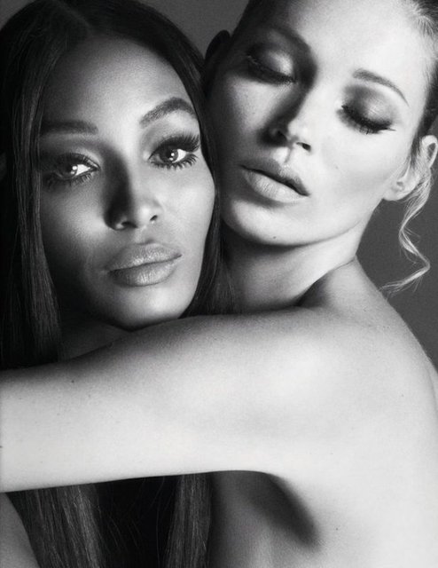 KATE MOSS, NAOMI CAMPBELL