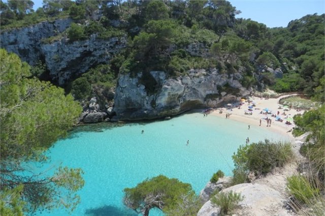 Cala Macarelleta Minorca, İspanya