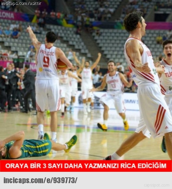 EMİR PRELDZİC'İN SON SANİYELERDE AVUSTRALYA'YA ATTIĞI BASKET SONRASI GELEN CAPS'LER...