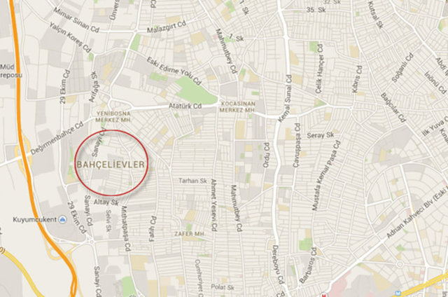 BAHÇELİEVLER - Nüfus: 469,844 - Tahmini ölü sayısı: 6,724 - Tahmini ölüm oranı: %1.4 - Tahmini ağır yaralı sayısı: 8,165 - Tahmini ağır yaralı oranı: %1.7