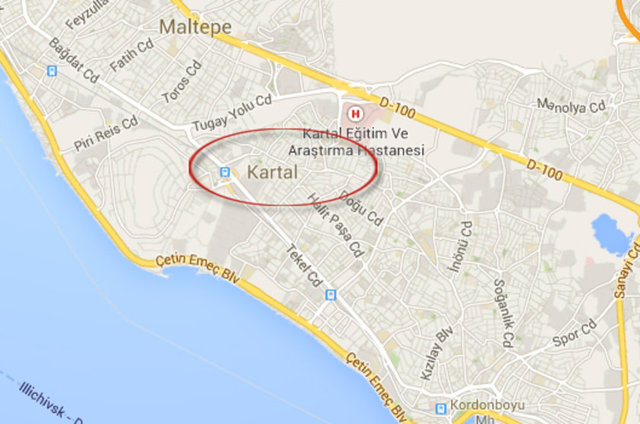 KARTAL - Nüfus: 332,090 - Tahmini ölü sayısı: 2,375 - Tahmini ölüm oranı: %0.7 - Tahmini ağır yaralı sayısı: 4,265 - Tahmini ağır yaralı oranı: %1.3