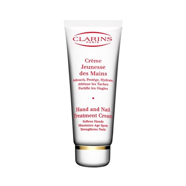 Clarins Hand and Nail Treatment, tüm cilt tipleri için uygun olan el ve tırnak bakım kremidir. Yumuşatır, korur, nemlendirir, lekeleri azaltır ve cilt dokusunu güçlendirir. Fiyatı 71 TL.