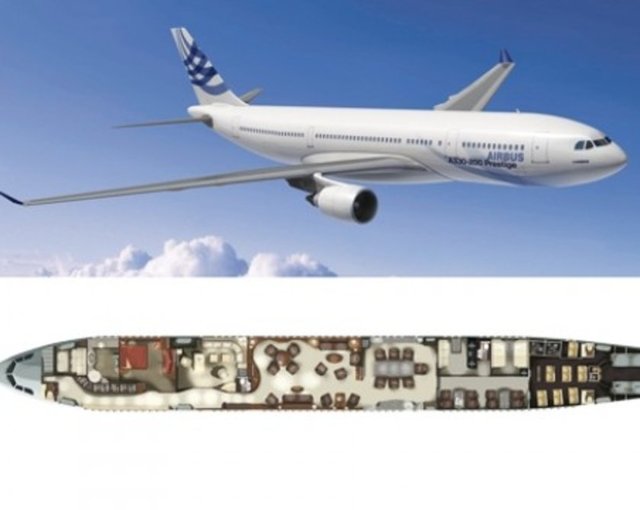 Airbus'ın Toulouse'daki imalat hattından 2012'de çıkan uçak, daha sonra kabin modifikasyonu için San Antonio'daki Gore Design şirketine gönderilmişti.