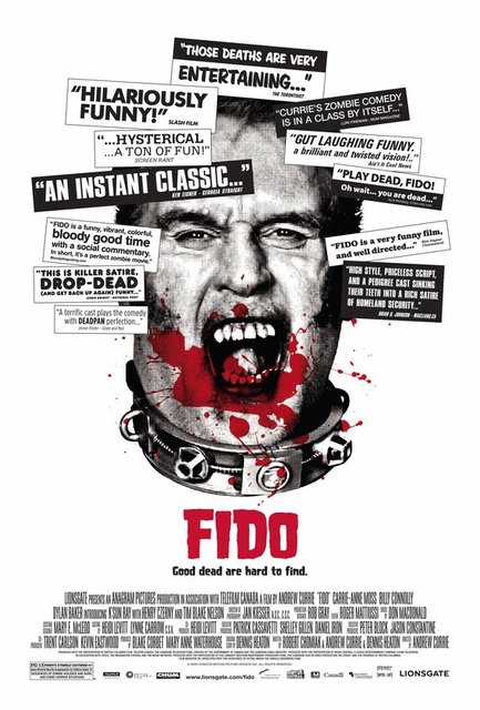 4-Fido (2006): Zombilerin 'Zomcon' adlı bir şirket sayesinde köleye dönüştüğü, manyetik tasmayla kontrol edildiği ve konformist ailelere 'ev hayvanı' olarak verildiği bir alternatif evren… Andrew Currie burada zombi istilasını bertaraf etme adına