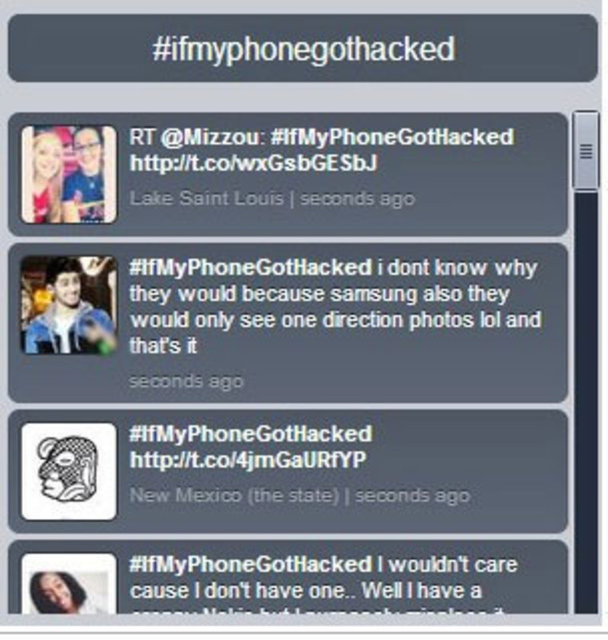 Olaydan sonra #IfMyPhoneGotHacked etiketi Twitter'da dünya çapında en çok konuşulan konular (trending topics) arasına girdi.