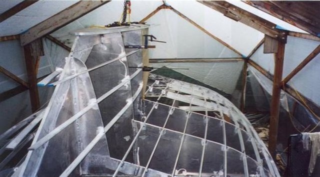 Ve işte o yatın yapım aşaması...