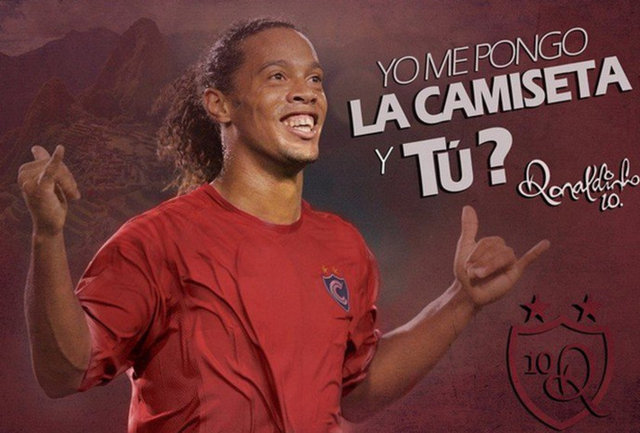 Ronaldinho, Peru İkinci Ligi ekiplerinden Cienciano'ya transfer oldu