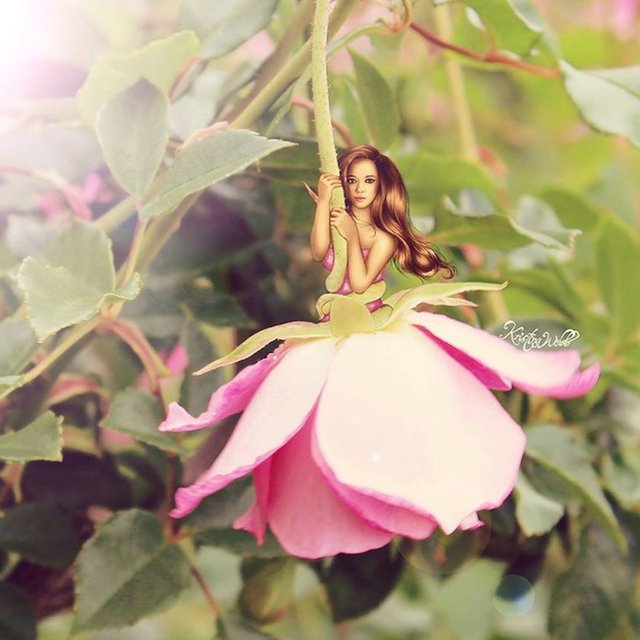 2 milyon takipçisiyle fenomen olmuş sanatçı resimlerine marul, domates, gül yaprakları gibi nesneler ekliyor. 