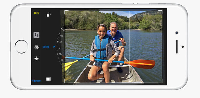 Fotoğrafı çektikten hemen sonra düzenleyebiliyorsunuz.