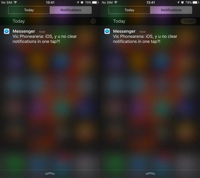 Android'te gelen bildirimleri toplu olarak silebiliyorken, iOS'ta bildirim ekranındaki iletileri silmek biraz uğraştırıyor.