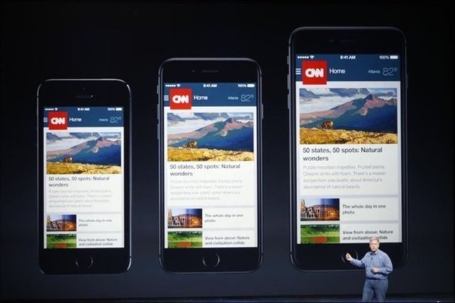 Apple'ın ikinci sürprizi olan 5.5 inç ekran büyüklüğüne sahip Phablet'i iPhone 6 Plus'ın ABD'de 299 dolardan başlayan fiyatı ise Türkiye'de 2 bin 649 TL'ye ulaşacak.