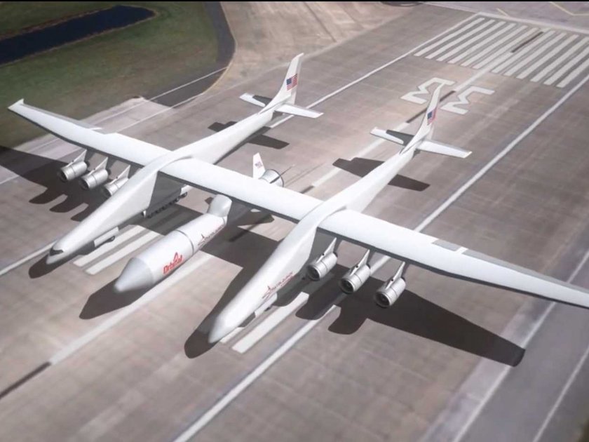 <p>Stratolaunch<br /> Stratolaunch bugüne kadar yapılmış en şaşırtıcı uçaklardan biri. 117 metrelik kanat açıklığıyla şimdiye kadar yapılmış en büyük uçaklardan. Henüz yapım aşamasında olan uçak en erken 2016 yılında uçabilecek.</p>