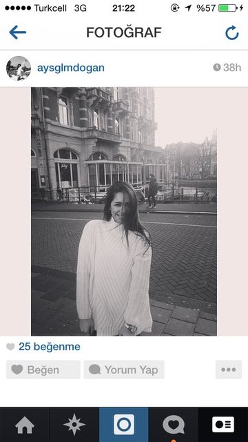 Ayşegül Melisa Doğan'ın Instagram pozları