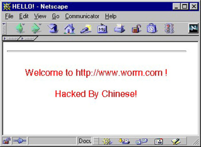Microsoft IIS web sunucusu bağlanan bilgisayarlara bulaşan virüs hızlıca yayıldı. Bu virüsten 1-2 milyon sunucu etkilendi ve yaklaşık 2 milyar dolar zarar gerçekleşti.