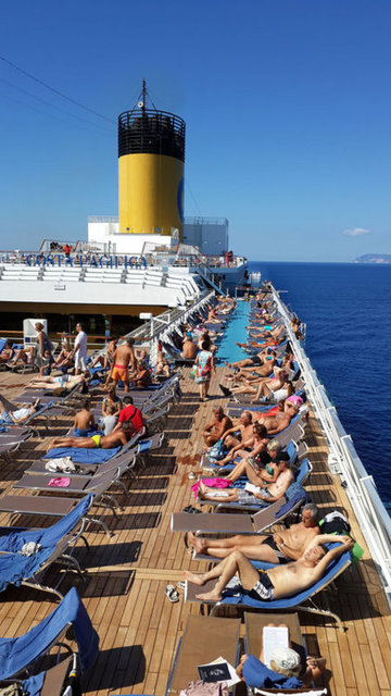 İşte gemiden kareler...