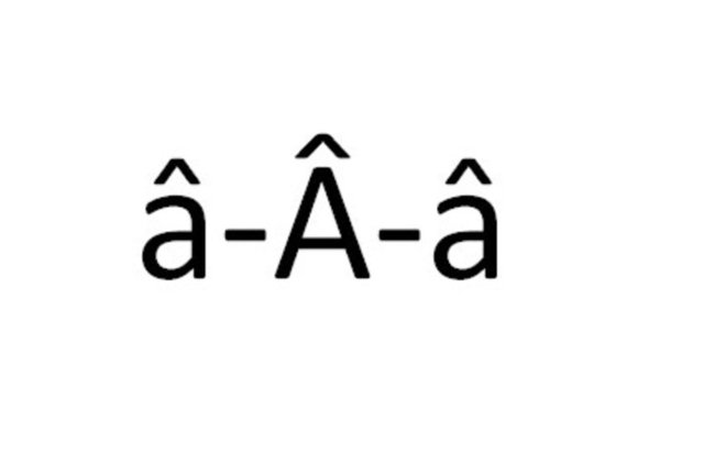 Şapkalı harfler 'shift+3+harf' tuşlarını kullanarak yapılır.