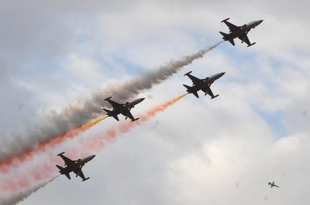 Günar, uçağın maksimum hızının 2 bin 500 kilometre olduğunu ancak gösterinin emniyeti ve izleyenlerin rahatsız olmaması için ses hızını geçmediklerini belirtti. -