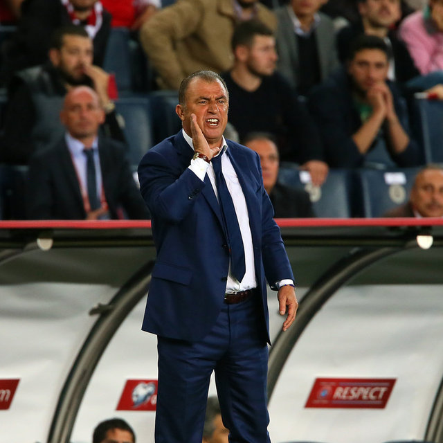 İşte Fatih Terim'in Çek maçındaki anları...