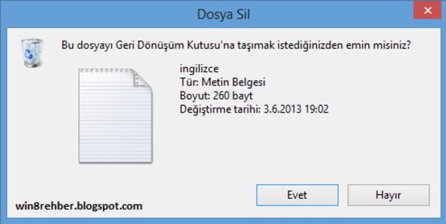 Çöp kutusunu temizlemiş olsanız bile sildiğiniz bir dosya bilgisayardan hemen kaybolmaz. Bilgisayarınız sadece hard diskte o dosyanın yerini başka bilgilerin yerleşmesine açık olarak işaretler.