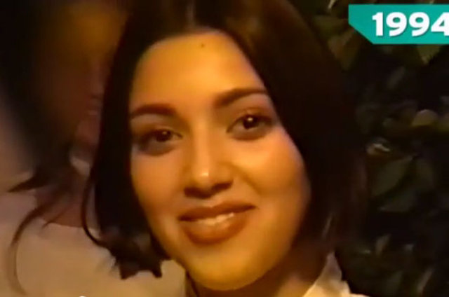 ABD medyasında Kim Kardashian'ın 34'üncü yaş günü şerefine 1994'te çekilen görüntüleri yayımlandı.