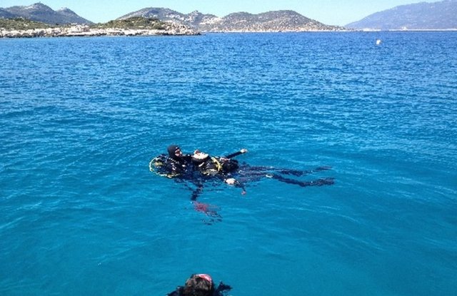 Kaş'ta dalış yapmak.