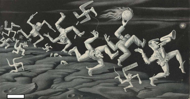 "Akıl hastası bir insana bakmak günde 4 RM'a (Reich Mark) mal oluyor. 300 000 akıl hastası insan var. Bu insanlara bakmak toplam kaç RM'a mal oluyor? - Bu parayla 1000 RM'lık kaç evlilik kredisi verilebilir?"  -