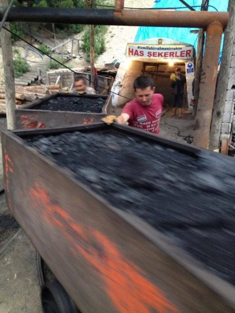 Meydana gelen su baskınından önce maden ocağından görüntüler...