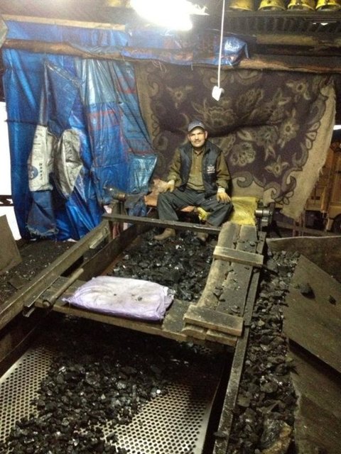 Meydana gelen su baskınından önce maden ocağından görüntüler...