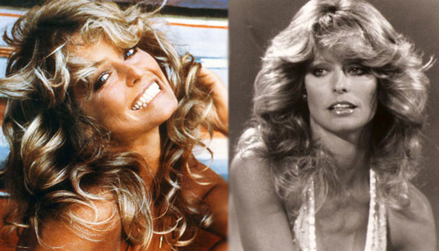 "Farrah Fawcett" tarzı saçlar