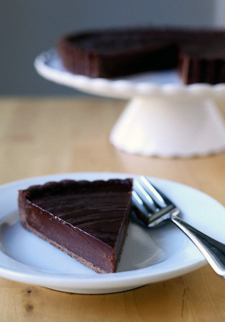 Chocolate Truffle Tart: Çikolatalı trüf keki