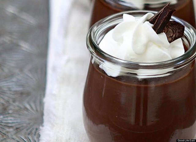 Dark Chocolate Orange Pudding: Bitter çikolatalu portakallı puding